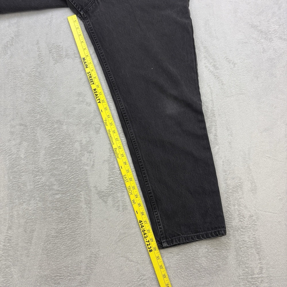 Vintage Levis Jeans Mens 36x30 Black Denim 545 90s Loose Tapered Made In USA - Picture 12 of 16